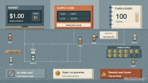 How Algorithmic Stablecoins Stay at $1 Without a Vault of Dollars