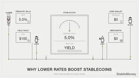 Why Falling Interest Rates Make Stablecoins More Useful