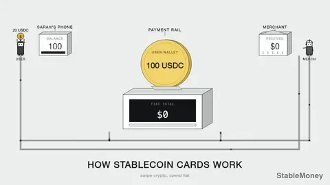 Sarah Taps Her Phone, Not Her Bank: How Stablecoin Cards Work