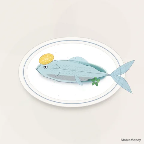 a fish on a plate