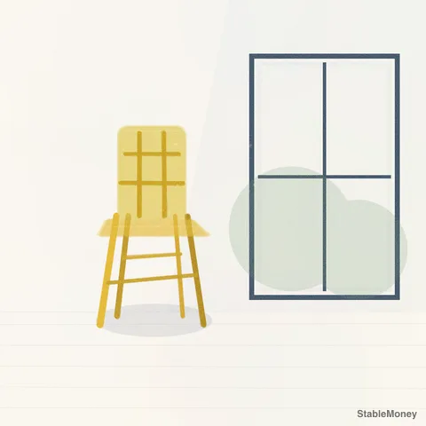 a yellow chair by a window