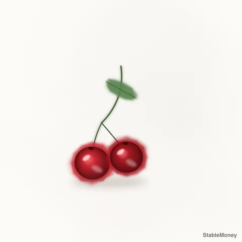 cherries on a stem