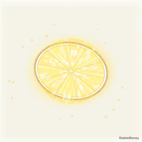 a slice of lemon