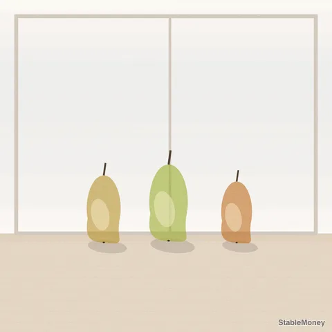 pears on a windowsill