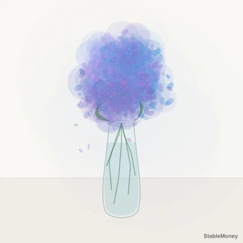hydrangeas in a vase