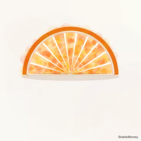 a slice of orange