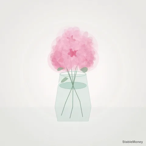 peonies in a jar
