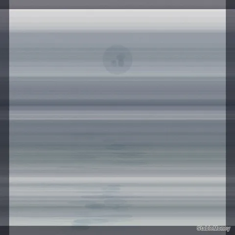 a pale moon over water
