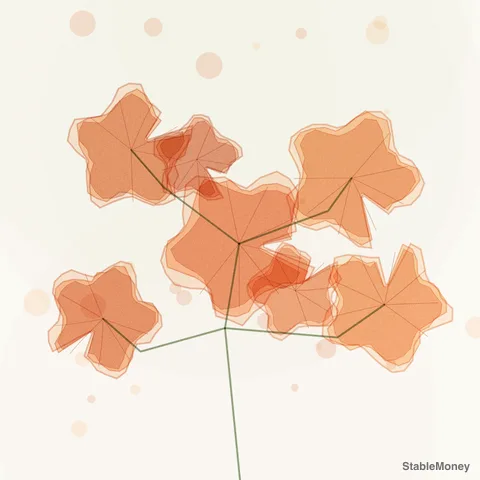 orange nasturtium leaves