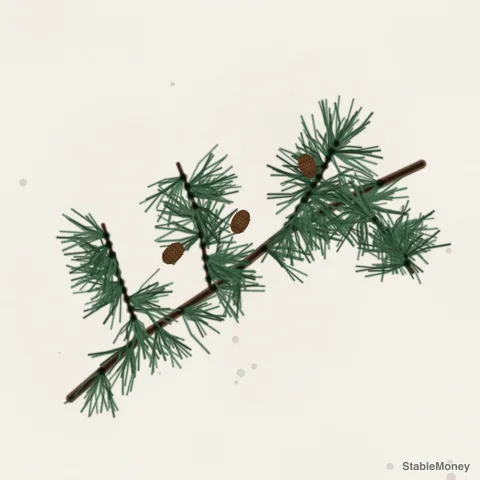 a branch of pine