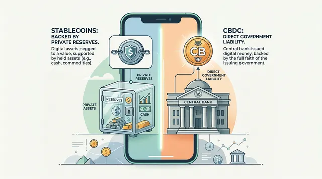 Stablecoins vs CBDCs: Understanding the Monetary Future